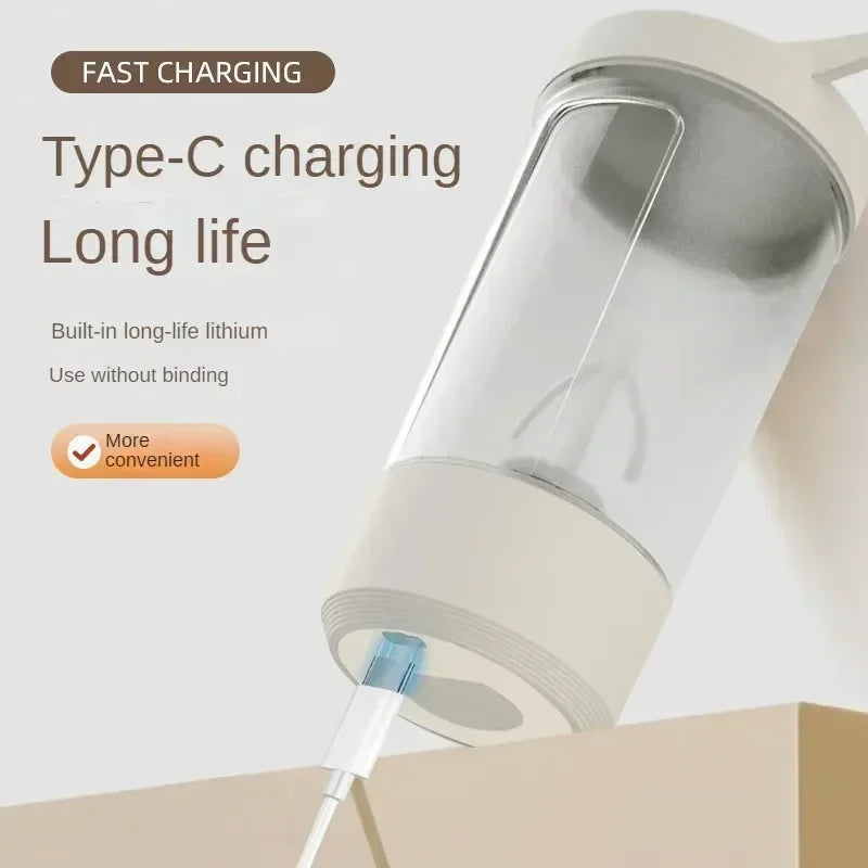 450ml USB Electric Portable Whey Protein Shaker bottle Fully Automatic Stirring Cup Rechargeable Gym BA Free Cocktail Blend